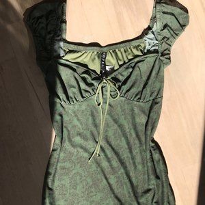 SOLD | Motel Gaina Tie-Front Mini Dress